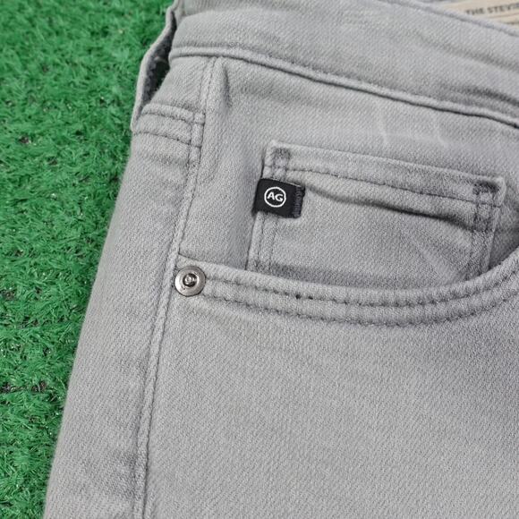 AG Adriano Goldschmied Jeans Womens 26R Gray Stevie Ankle Slim Straight USA - Picture 3 of 12